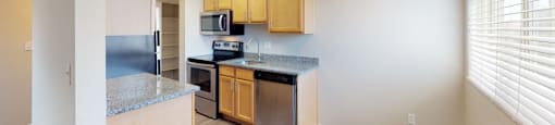 Stunning kitchen with stainless steel appliances