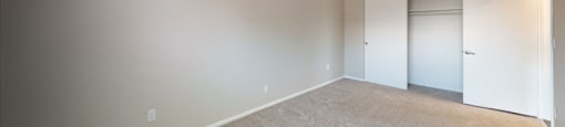 Carpeted bedroom