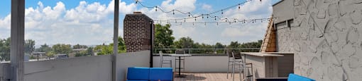 Incredible views from the rooftop deck at 136 S. Penn