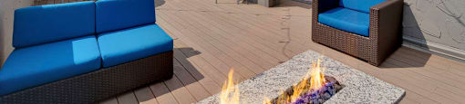 Bar top on the rooftop deck at 136 S. Penn