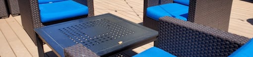 Relax and mingle while enjoying fresh air on the rooftop deck