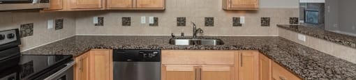 Stainless steel appliances with a built in microwave