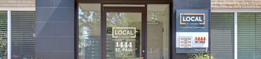 Beautiful entrance of  1444 St. Paul.