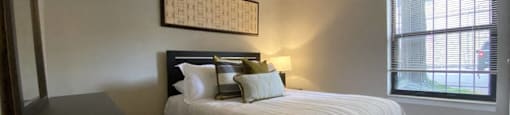 Bedroom with lots of natural lighting
