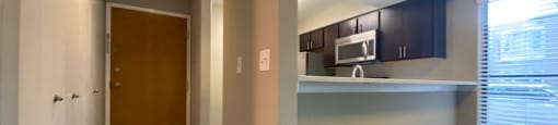 Front entry with a large storage closet