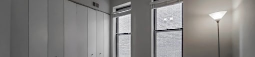 Grey Bedroom with Massive Closets