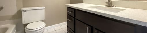 Sparkling White Bathroom Vanity