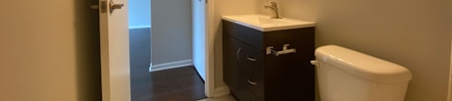 Bright and clean bathroom