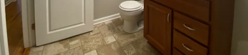 Bathroom with vanity storage - 3 Bedroom 2 Bath