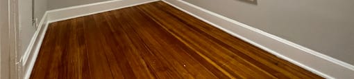 Rich wood flooring