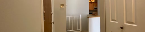 Hallway to living space
