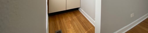 Extra storage space and and sink, perfect for a coffee bar