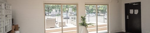 Plenty of natural light in the modern clubroom