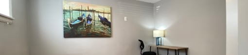 Bedroom with lots of natural lighting