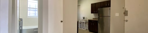 Front entry with storage closet - 2 Bedroom A