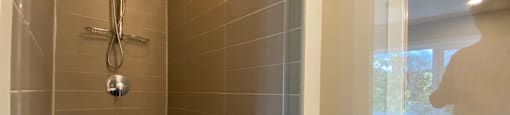 Subway tiled shower