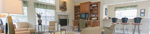 Sitting area in our clubhouse leasing center