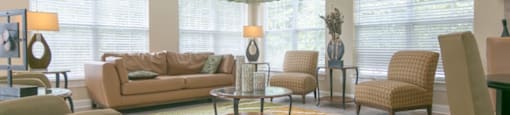 Relax in our clubhouse sitting area