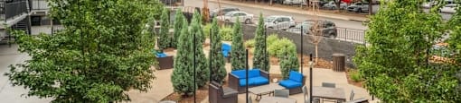 Lovely view of our community patio space