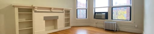 Decorative fireplace area