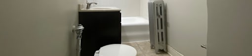 Bright and clean bathroom