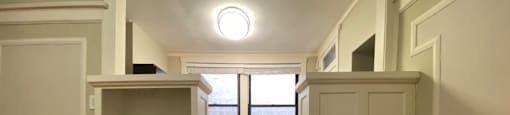 Built in shelving and chic wall molding