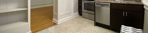 Built-in microwave and dishwasher