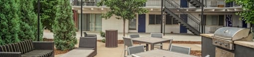 BBQ grilling area at our community