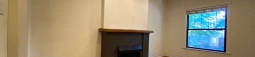 Built-in fireplace