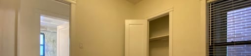 Large bedroom with extra closet space