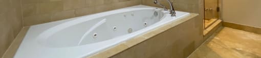 Luxury jetted bathtub