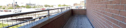 Large balcony