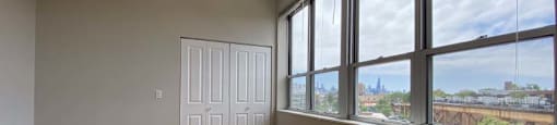 Large windows with gorgeous views