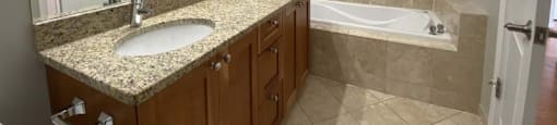 Large luxury bathroom space
