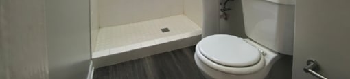 Bright white bathroom