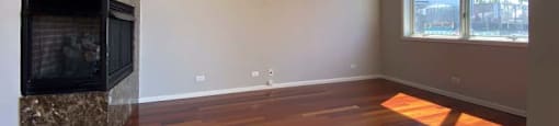 Built-in fireplace