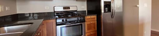 Large kitchen with plenty of cabinet space