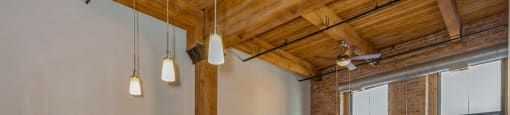 Large windows with amazing views at Carriage House Lofts, Chicago, IL, 60605