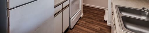 Kitchen with all white appliances