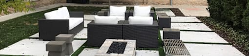 Beautiful landscaped courtyard