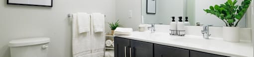 a bathroom with a toilet and a sink and a mirror