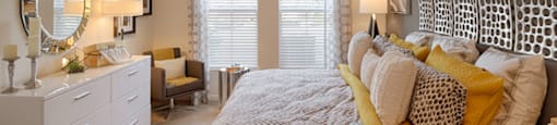 Bedroom with windows