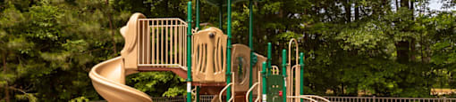 Playground surrounded by fence