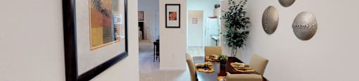 Dining room open to kitchen