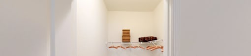 Large closet with shelves