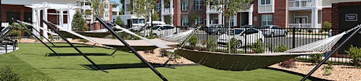 Hammock park over grassy area