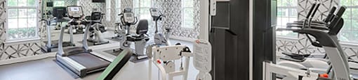 Fitness center with cardio equipment