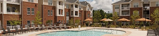 Pool with chairs