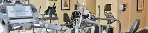 Fitness center with cardio equipment