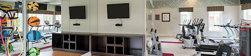 Fitness center and yoga area